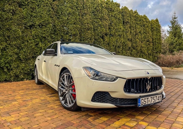 żagań Maserati Ghibli cena 119999 przebieg: 63000, rok produkcji 2014 z Żagań